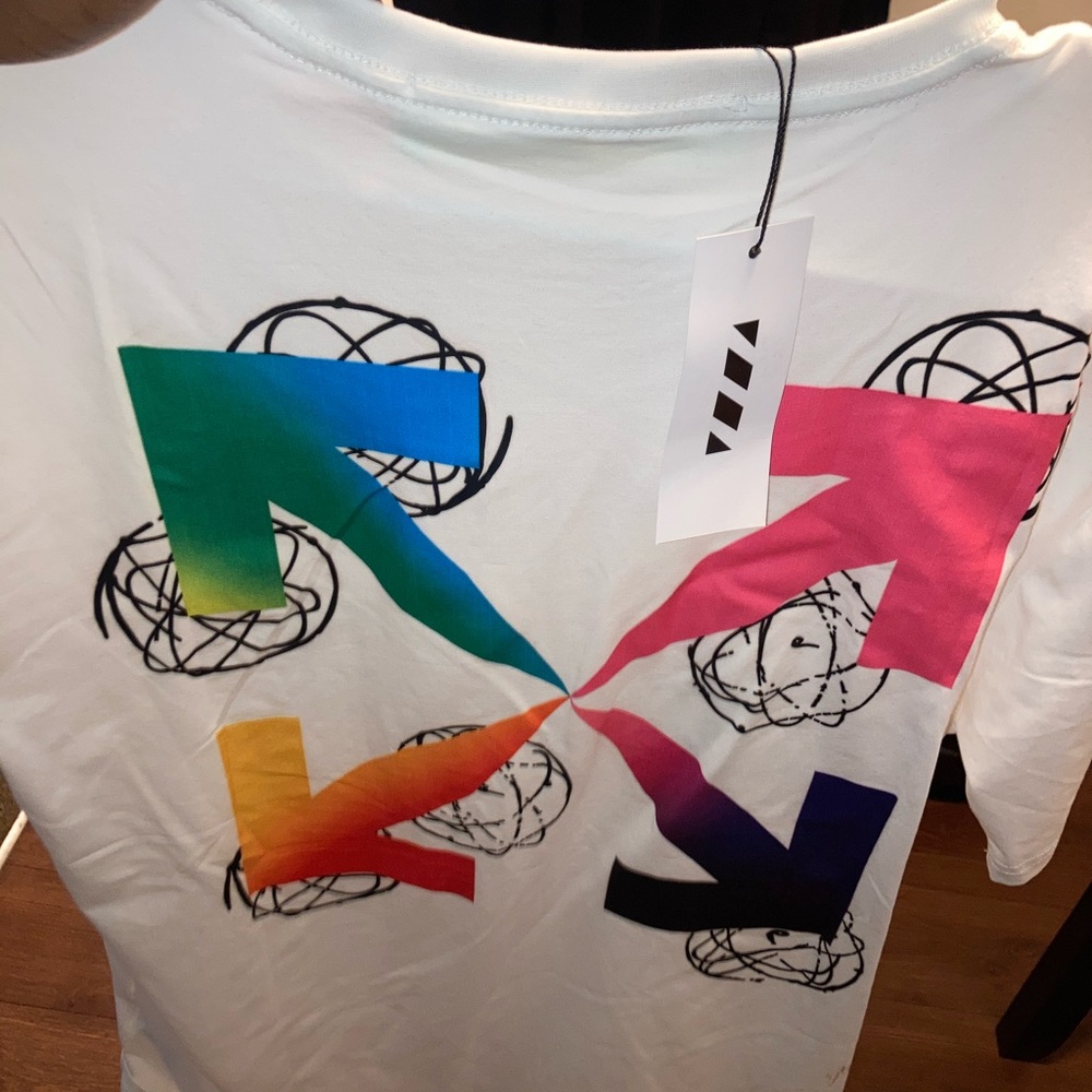 Off White White Tee Flamboyant